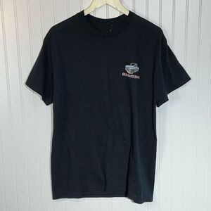 Old Guys Rule Chevy Truck Tee Men Large Black American As It Gets Flag Old Glory